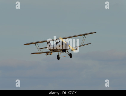 Hawker Hind vintage biplano RAF dalla collezione Shuttleworth battenti a Biggleswade.Ottobre battenti giorno 2013 Foto Stock