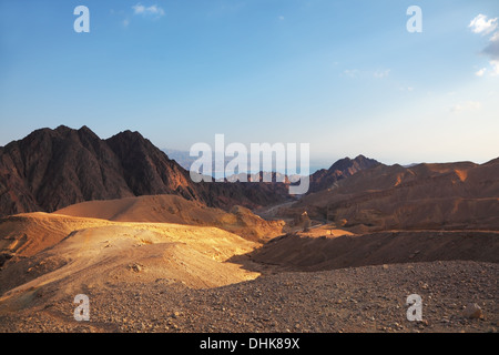 La mattina presto nelle montagne del Sinai Foto Stock