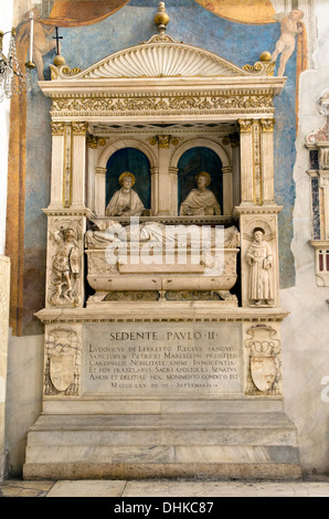 Santuario di Paolo II cappella nella chiesa di Aracoeli - Roma, Italia Foto Stock