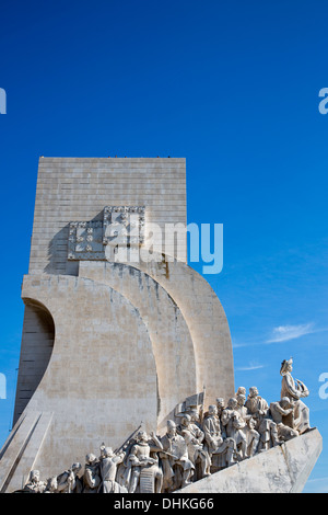Padrao dos Descobrimentos, scoperte Monumento a Belem sulla riva settentrionale del fiume Tago a Lisbona Lisboa Portogallo Foto Stock