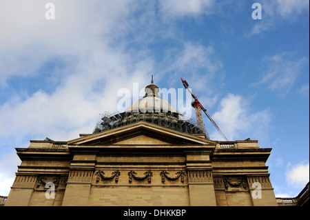 Ponteggio a riparare la cupola,Eglise du Pantheon,Parigi,Quartier Latin,Francia Foto Stock