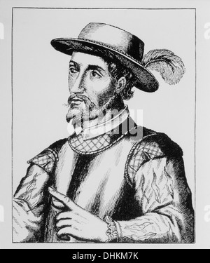 Juan Ponce de Leon (1474-1521), esploratore spagnolo, scoprire della Florida, Ritratto Foto Stock