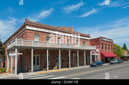 Oregon, Jacksonville, gold rush città fondata nel 1852, il Distretto Storico Nazionale, U S Hotel costruito nel 1880 Foto Stock