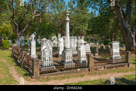 Oregon, Jacksonville, gold rush città fondata 1852, National Historic District, cimitero Foto Stock