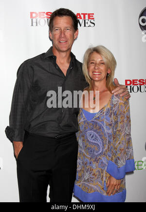 James Denton, Erin O'Brien Denton 'Desperate casalinghe' finale partito svoltasi al W Hotel di Los Angeles, California - 29.04.12 Foto Stock
