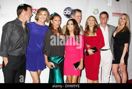 James Denton, Brenda forte, Vanessa Williams, Eva Longoria il contrassegno Moses, Felicity Huffman, Doug Savant e Andrea Bowen 'Desperate casalinghe' finale partito svoltasi al W Hotel di Los Angeles, California - 29.04.12 Foto Stock