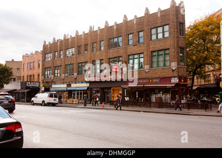 Settima Avenue, nel Greenwich Village di New York City, Stati Uniti d'America. Foto Stock