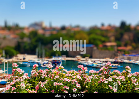 Il vecchio porto di Antalya, Turchia Foto Stock