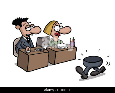 Part time del lavoratore Foto Stock