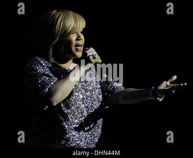 Erica Atkins-Campbell di Mary Mary esegue al Hard Rock Live in Seminole Hard Rock Hotel e Casino di Ft. Lauderdale, Florida - 06.05.12 Foto Stock