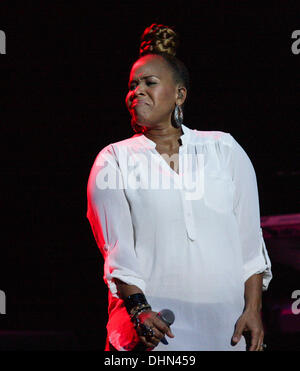 Trecina Atkins-Campbell di Mary Mary esegue al Hard Rock Live in Seminole Hard Rock Hotel e Casino di Ft. Lauderdale, Florida - 06.05.12 Foto Stock