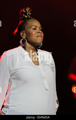 Trecina Atkins-Campbell di Mary Mary esegue al Hard Rock Live in Seminole Hard Rock Hotel e Casino di Ft. Lauderdale, Florida - 06.05.12 Foto Stock