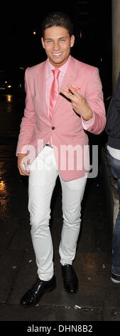Joey Essex lasciando Aura nightclub. Londra, Inghilterra - 10.05.12 Foto Stock
