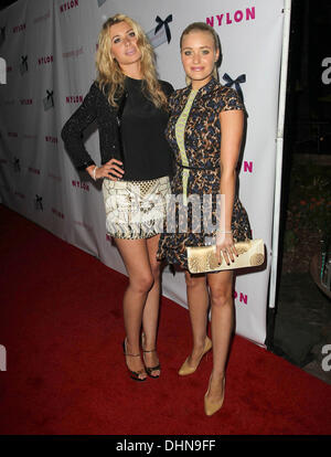 Aly Michalka, AJ Michalka NYLON Magazine celebra la può giovani problema di Hollywood al Roosevelt Hotel Hollywood, California - 09.05.12 Foto Stock