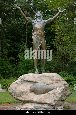 Ave alla sunrise statua in Charlemont MA Foto Stock