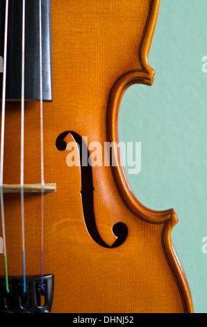 Close up di un violino Foto Stock