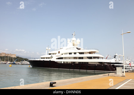 Sarafsa ormeggiata in Antibes Foto Stock