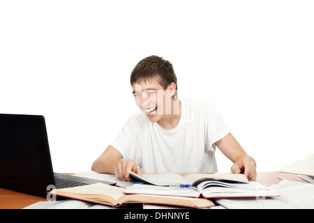 Studente di ridere Foto Stock