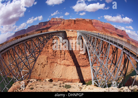 Il famoso doppio ponte Navajo Foto Stock