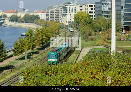 Il treno suburbano HEV Budapest Ungheria Europa Foto Stock