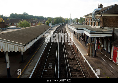Stazione ferroviaria di Farnham, Surrey, Inghilterra, Regno Unito. Foto Stock