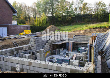 Costruzione di un nuovo singolo casa famiglia Foto Stock