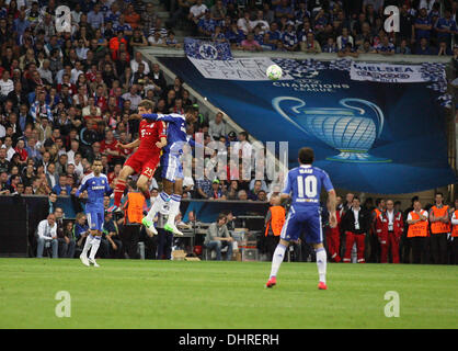 Thomas Mueller il 2012 finale di UEFA Champions League match tra Chelsea e Bayern Monaco presso lo stadio Allianz Arena di Monaco di Baviera, Germania - 19.05.12 Foto Stock