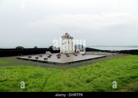 Fort Aguada Light house, Goa, India Foto Stock