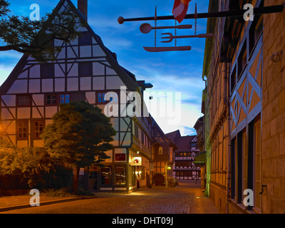 Kulkmühle mill e Gerberhaus, Halberstadt, Sassonia-Anhalt, Germania Foto Stock