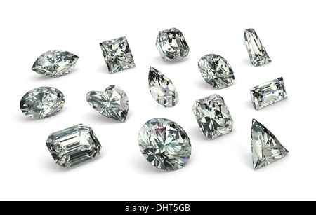 Tagli di diamante Foto Stock