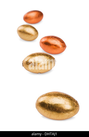 Golden uova di Pasqua Foto Stock