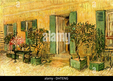 Esterno di un ristorante a Asnières - di Vincent van Gogh, 1887 Foto Stock