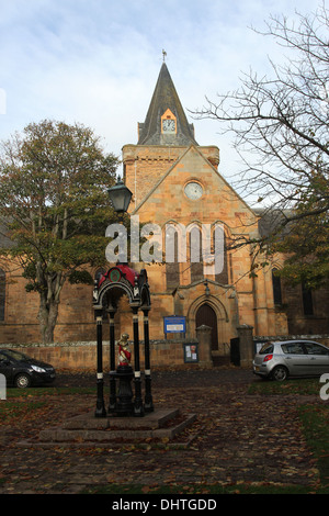 Esterno del Dornoch Cathedral Scozia novembre 2013 Foto Stock