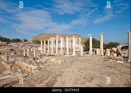 Rovine di Bet Shean Foto Stock