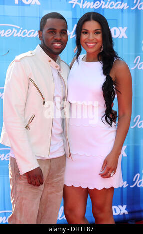 Jason Derulo, Jordin Sparks 'American Idol' stagione 11 gran finale show tenutosi al Nokia Theater L.A. Live - Gli arrivi di Los Angeles, California, Stati Uniti d'America - 23.05.12 Foto Stock