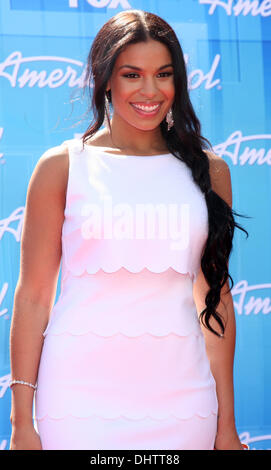 Jordin Sparks 'American Idol' stagione 11 gran finale show tenutosi al Nokia Theater L.A. Live - Gli arrivi di Los Angeles, California, Stati Uniti d'America - 23.05.12 Foto Stock