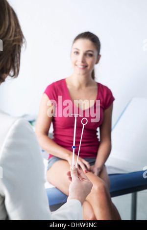 Consultazione di ginecologia Foto Stock