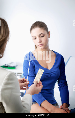 Consultazione di ginecologia Foto Stock