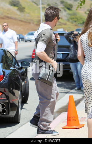 Robert Downey Jr, a Joel Silver's Memorial Day parte in Malibu Los Angeles, California - 28.05.12 Foto Stock