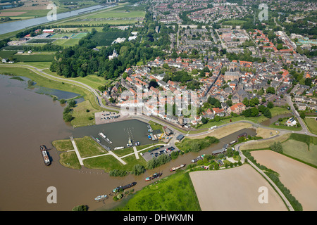 Paesi Bassi, Wijk bij Duurstede, al centro della citta'. Antenna Foto Stock