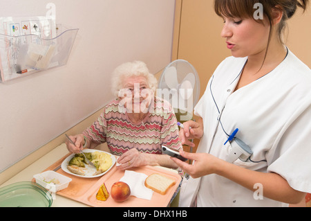 Geriatrico unità ospedaliera Foto Stock