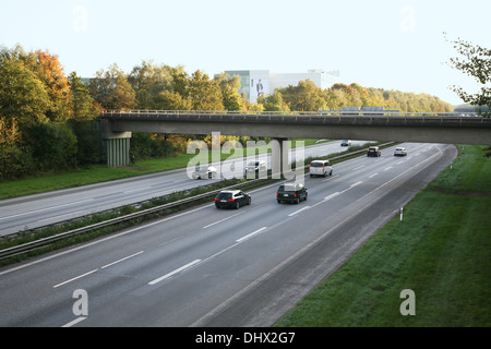 In autostrada in Germania Foto Stock