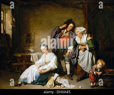 Uova rotte - da Jean-Baptiste Greuze, 1756 Foto Stock