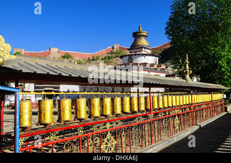 Tempio Tsuklahang Gyantse Tibet Cina Foto Stock
