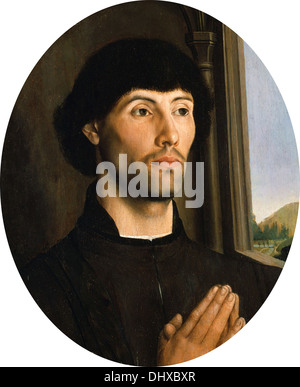 Ritratto di un uomo - da Hugo van der Goes, 1475 Foto Stock