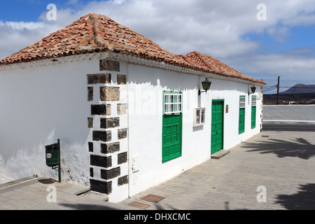 Tipico edificio a Lanzarote Foto Stock