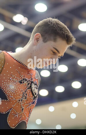 Taipei, Taiwan. Il 15 novembre 2013. Markus Lell dalla Germania è seconda in alti uomini combinato di categoria. Credito: Gia To/Alamy Live News Foto Stock