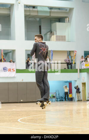 Taipei, Taiwan. Il 15 novembre 2013. Markus Lell dalla Germania è seconda in alti uomini combinato di categoria. Credito: Gia To/Alamy Live News Foto Stock