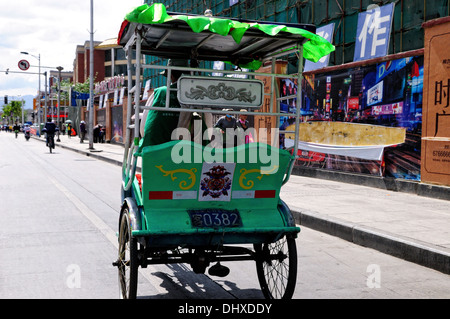 Noleggio taxi a Lhasa il Tibet Foto Stock