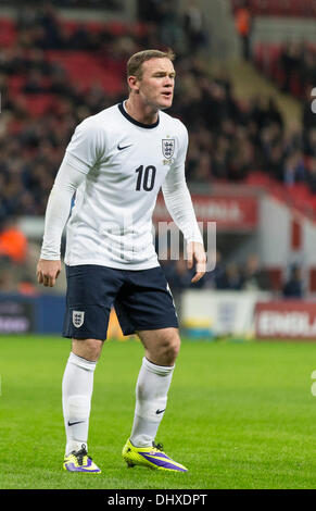 Londra, Regno Unito. Xv Nov, 2013. L'Inghilterra del Wayne Rooney durante l'amichevole internazionale fixture tra Inghilterra e Cile dal Wembley Stadium. Credito: Azione Sport Plus/Alamy Live News Foto Stock